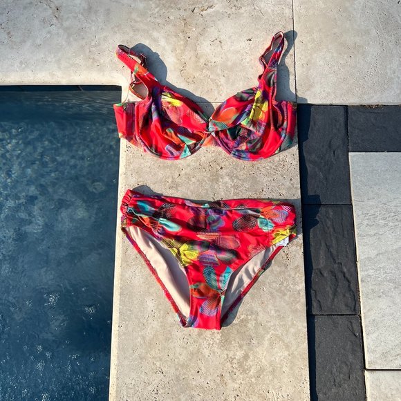 ‼️SALE ‼️ New Gorgeous Anita Rosa Faia Coral Bikini Set Size 12 / 38E - Picture 6 of 9